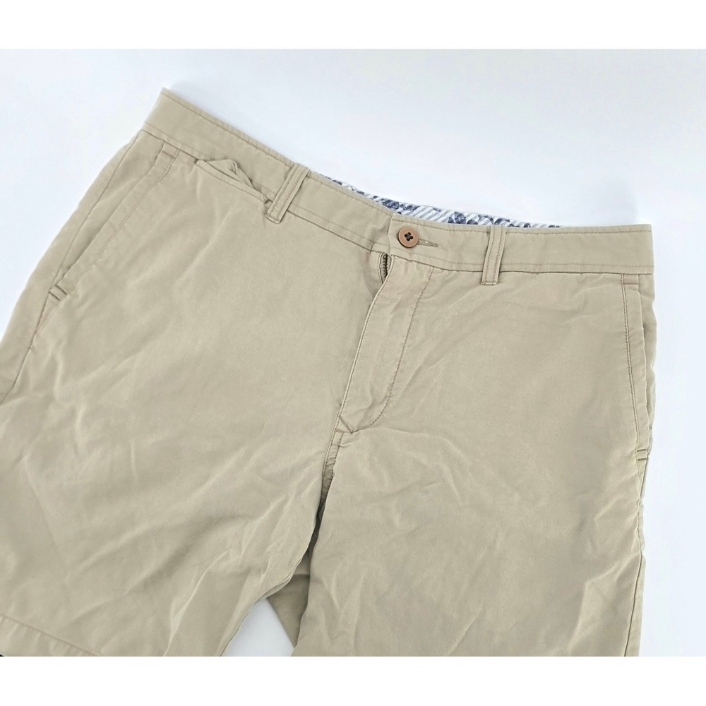 Tommy Bahama Coastal Shorts Mens Size 34 Khaki Tan Boracay Chino Relaxed
